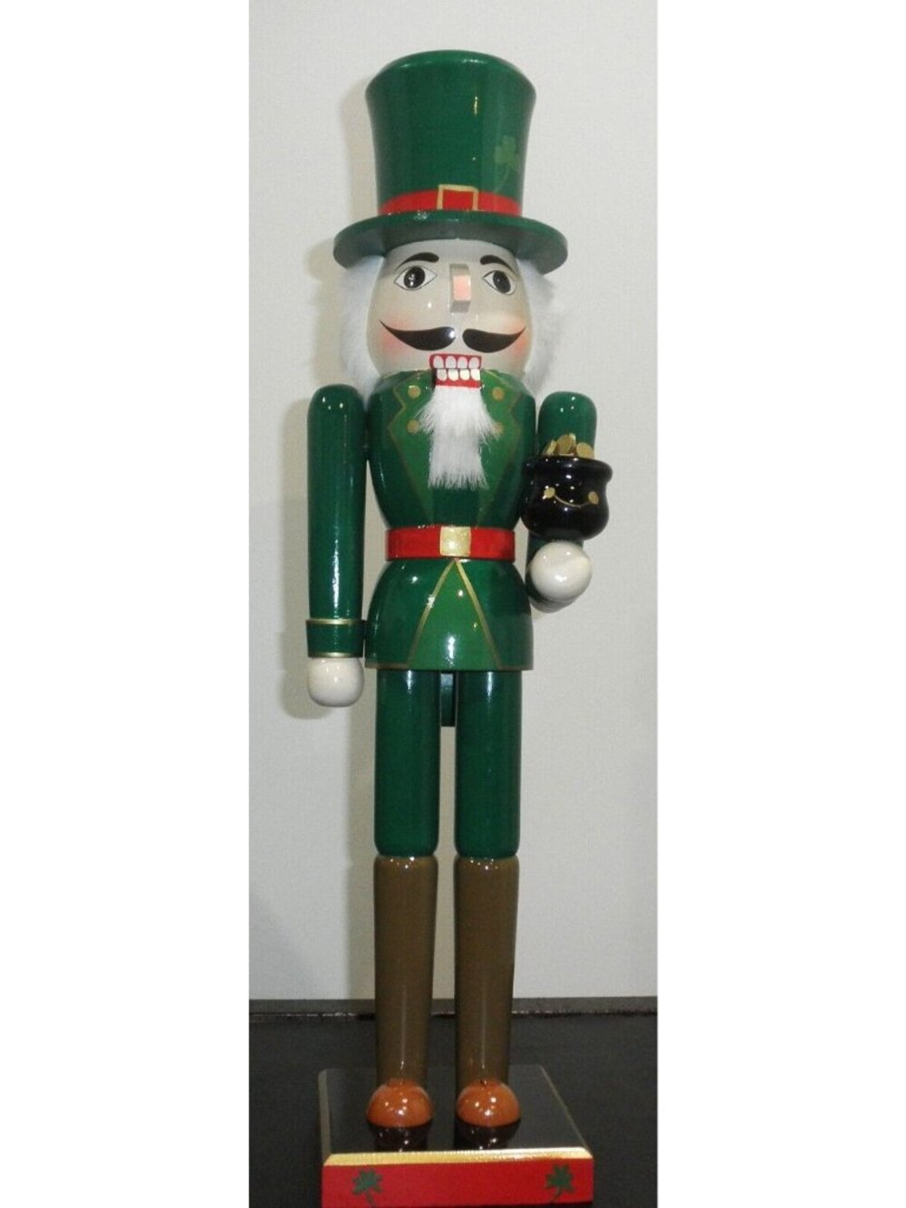 Santa's World Kurt Adler 24 In. Old World Irish Wooden Hand-Crafted Nutcracker
